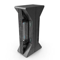 Used Sci Fi Pillar PNG & PSD Images