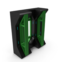 Green Sci Fi Pillar PNG & PSD Images