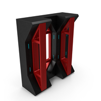 Red Sci Fi Pillar PNG & PSD Images