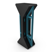 Blue Sci Fi Pillar PNG & PSD Images