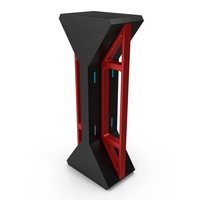 Red Sci Fi Pillar PNG & PSD Images