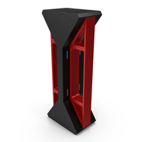 Red Sci Fi Pillar PNG & PSD Images