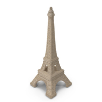 Sand Sculpted Eiffel Tower PNG & PSD Images