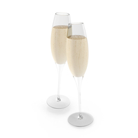 Clinking Two Glasses Of Champagne PNG & PSD Images