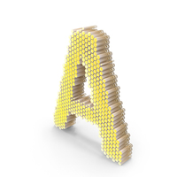 Hexagonal Letter A PNG & PSD Images