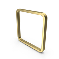 Gold Square Frame PNG & PSD Images