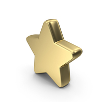 Gold Star Shape PNG & PSD Images