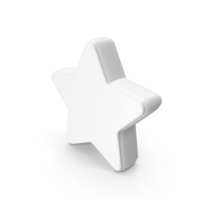 White Star Shape PNG & PSD Images