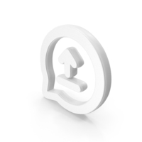 White Upload Message Icon PNG & PSD Images