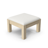 White Wooden Stool PNG & PSD Images