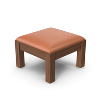 Dark Wood Dining Stool PNG & PSD Images
