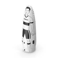 Portable Air Soccer Dummy Junior White PNG & PSD Images
