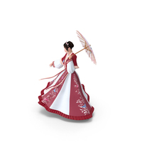 Traditional Style Chinese Young Woman Dancing PNG & PSD Images