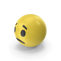 Yellow Frowning Face Emoji PNG & PSD Images