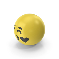 Yellow Kiss Face Emoji PNG & PSD Images