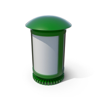 Round Green Blank Advertising Billboard PNG & PSD Images