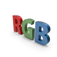 Colorful RGB Text PNG & PSD Images