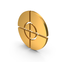 Gold Target Aim Icon PNG & PSD Images