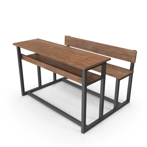 School Desk With Bench PNG & PSD Images