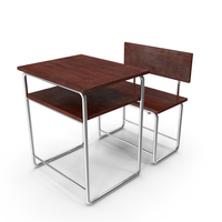 School Desk With Bench PNG & PSD Images