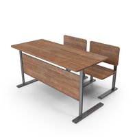 School Desk With Chairs PNG & PSD Images
