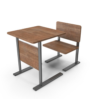 School Desk With Bench PNG & PSD Images