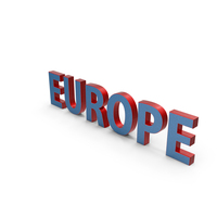 Blue Europe Text PNG & PSD Images