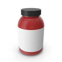 Red Protein Container PNG & PSD Images