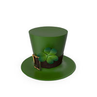 St Patrick Leprechaun's Hat With Clover PNG & PSD Images