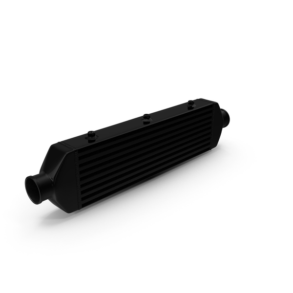 Black Car Intercooler Two Sided Pipes PNG & PSD Images