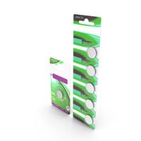 Coin Battery Blister Package PNG & PSD Images