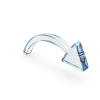 Arrow Curved Left To Right Shape Glass PNG & PSD Images