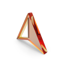 Arrow Half Cursor Shape Glass PNG & PSD Images