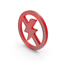 Red Glass No Power Icon PNG & PSD Images