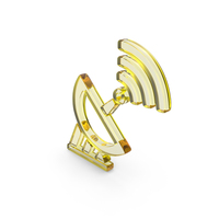 Signal Emitter Tower Antenna Shape Glass PNG & PSD Images