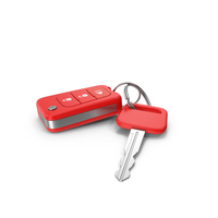 Red Car Keys PNG & PSD Images