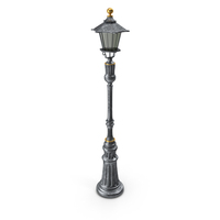 Vintage Street Light Single PNG & PSD Images