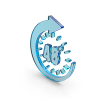 Blue Glass 48 Hours Time Arrow Symbol PNG & PSD Images