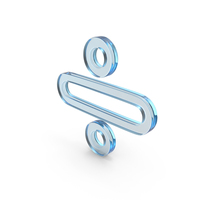 Blue Glass Math Division Symbol PNG & PSD Images