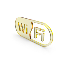 Yellow Glass WiFi Symbol PNG & PSD Images