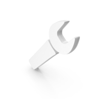 White Spanner Maintenance Repair Icon PNG & PSD Images
