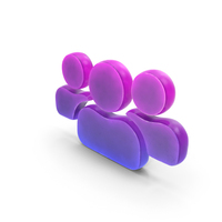 Blue & Pink User Group Icon PNG & PSD Images