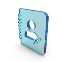 User Contact Details Icon Shape Glass PNG & PSD Images