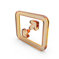 Orange Glass Maximize Icon PNG & PSD Images