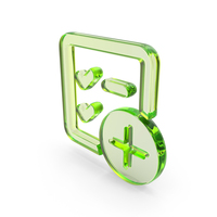 Green Glass Medical Document Check List Icon PNG & PSD Images