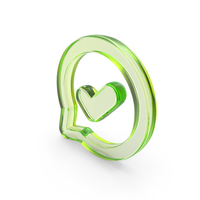 Green Glass Message Tick Mark Symbol PNG & PSD Images