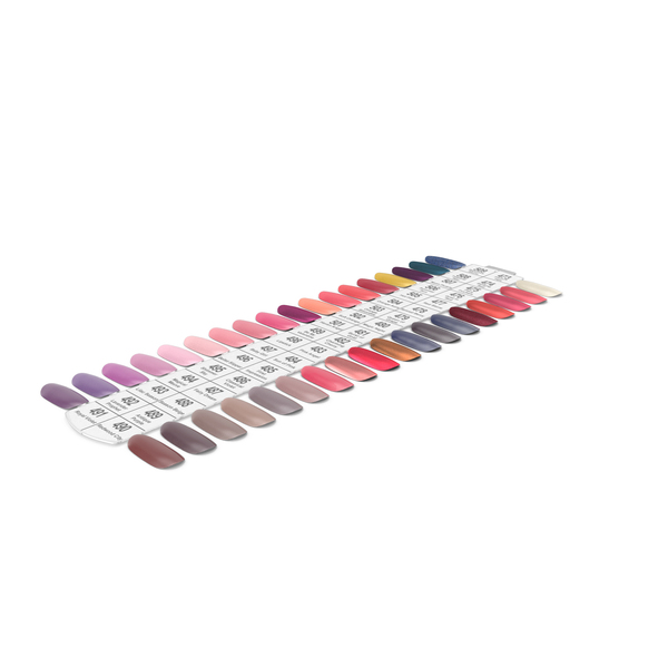 Different Colorful Nail Palette Board PNG & PSD Images