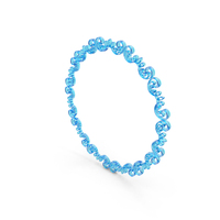 Big Blue Glass Circular Decorative Frame PNG & PSD Images