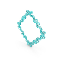 Blue Glass Diamond Shaped Decorative Frame PNG & PSD Images