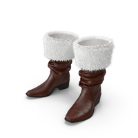 Leather Boots With Fur PNG & PSD Images